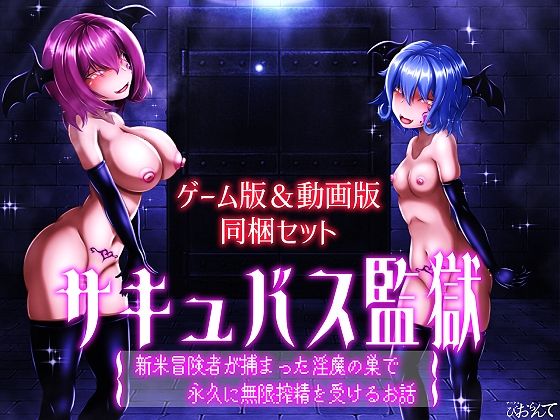 【ゲーム版＆動画版  同梱セット】サキュバス監獄  新米冒険者が捕まった淫魔の巣で永久に無限搾精を受けるお話 サンプル画像1