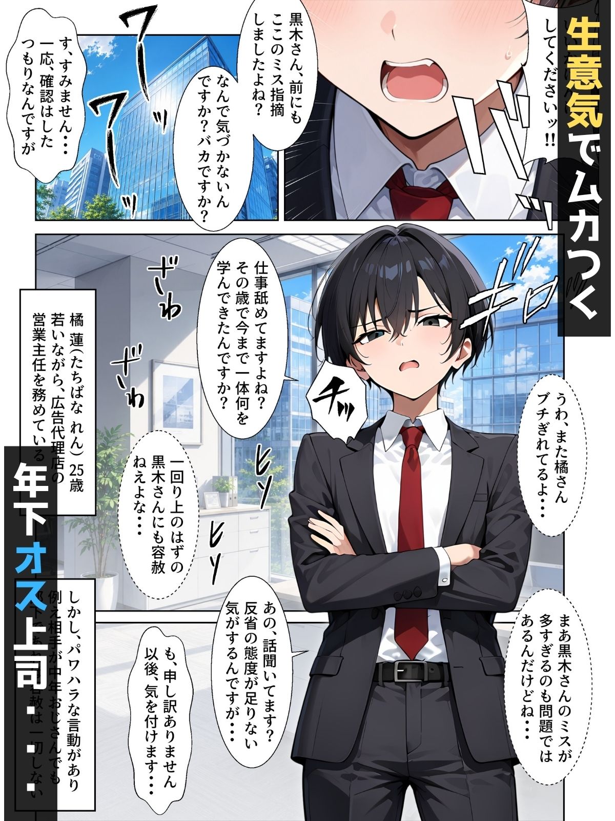 【男の娘×催●】〜Z世代のムカつく年下オス上司を常識改変〜 サンプル画像1