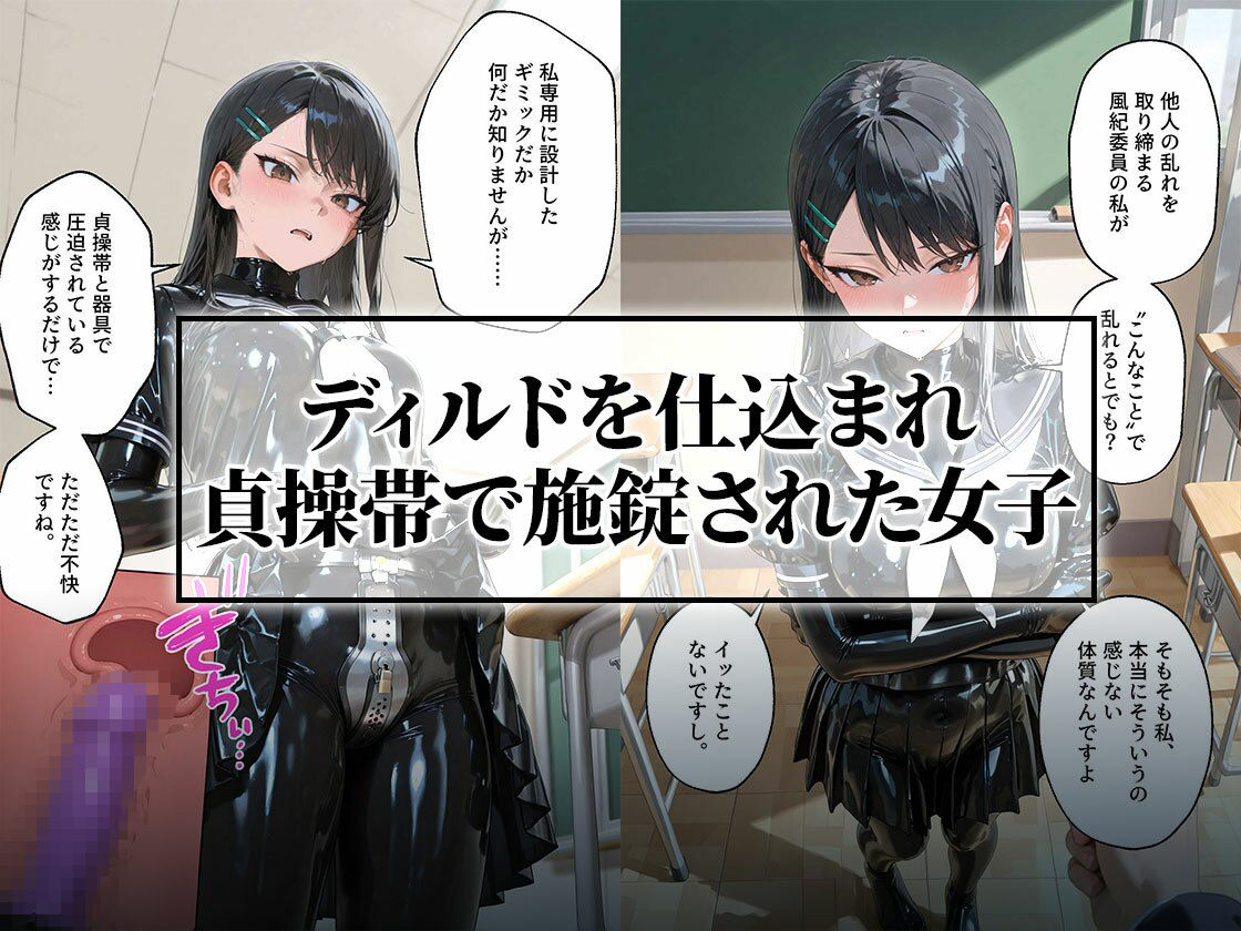 【貞操帯×未開発陥落】逃げ場のない絶頂漬けに思考がとろける風紀委員 サンプル画像1