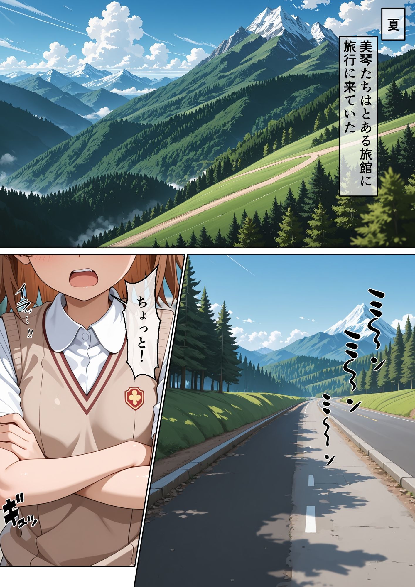 とある旅館の性交生活 催◯温泉旅館【とある科学◯超電磁砲編】 サンプル画像1