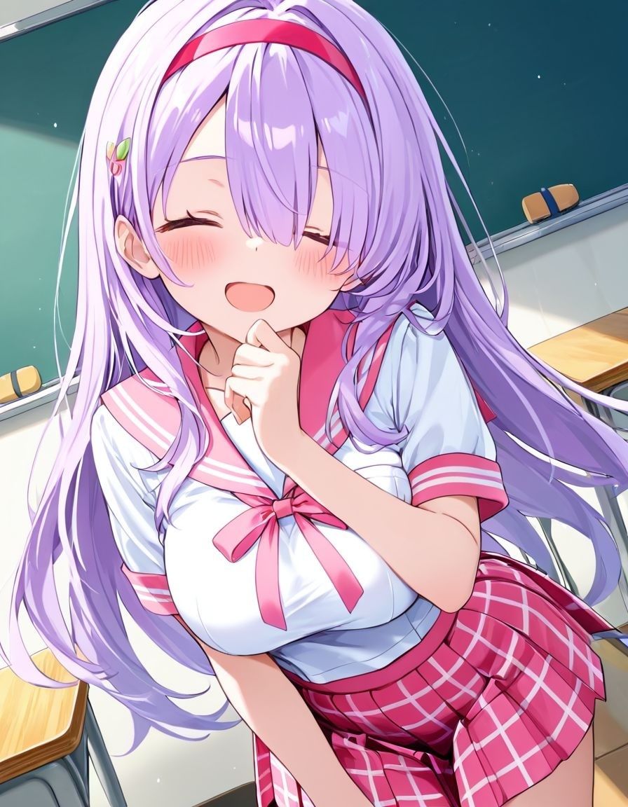 どこでもセックスするのが当たり前になっちゃった世界 ピンクセーラー服 編 サンプル画像1