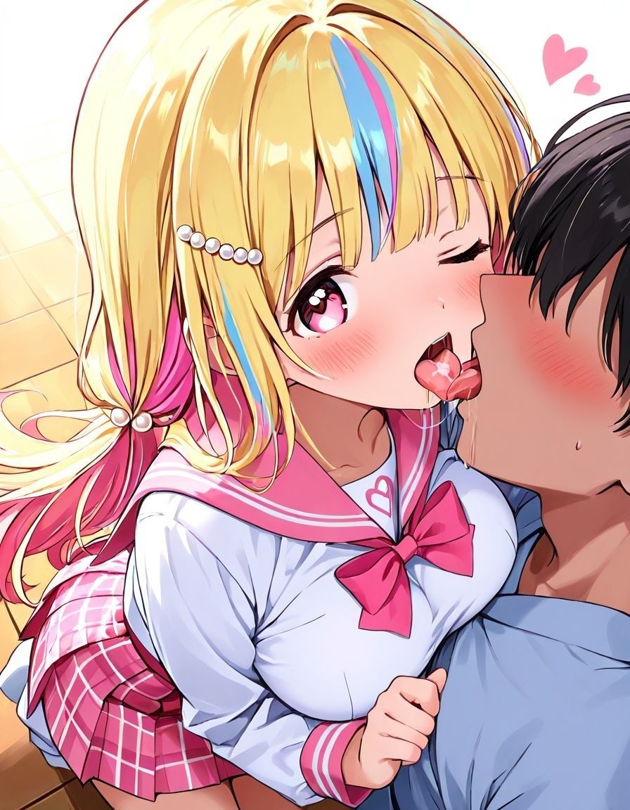 どこでもセックスするのが当たり前になっちゃった世界 ピンクセーラー服 編 サンプル画像2