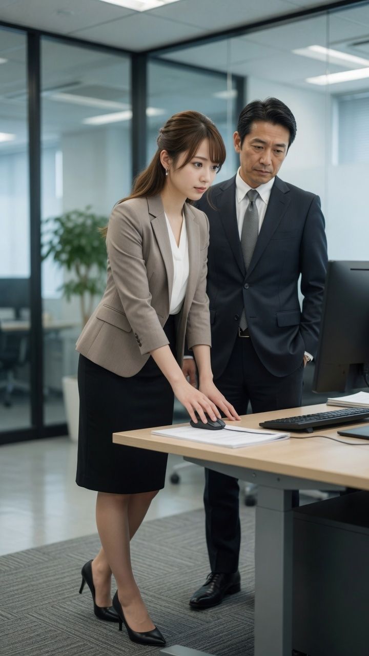 オフィスの気になる女性に無許可でかぶりつき放題 サンプル画像4