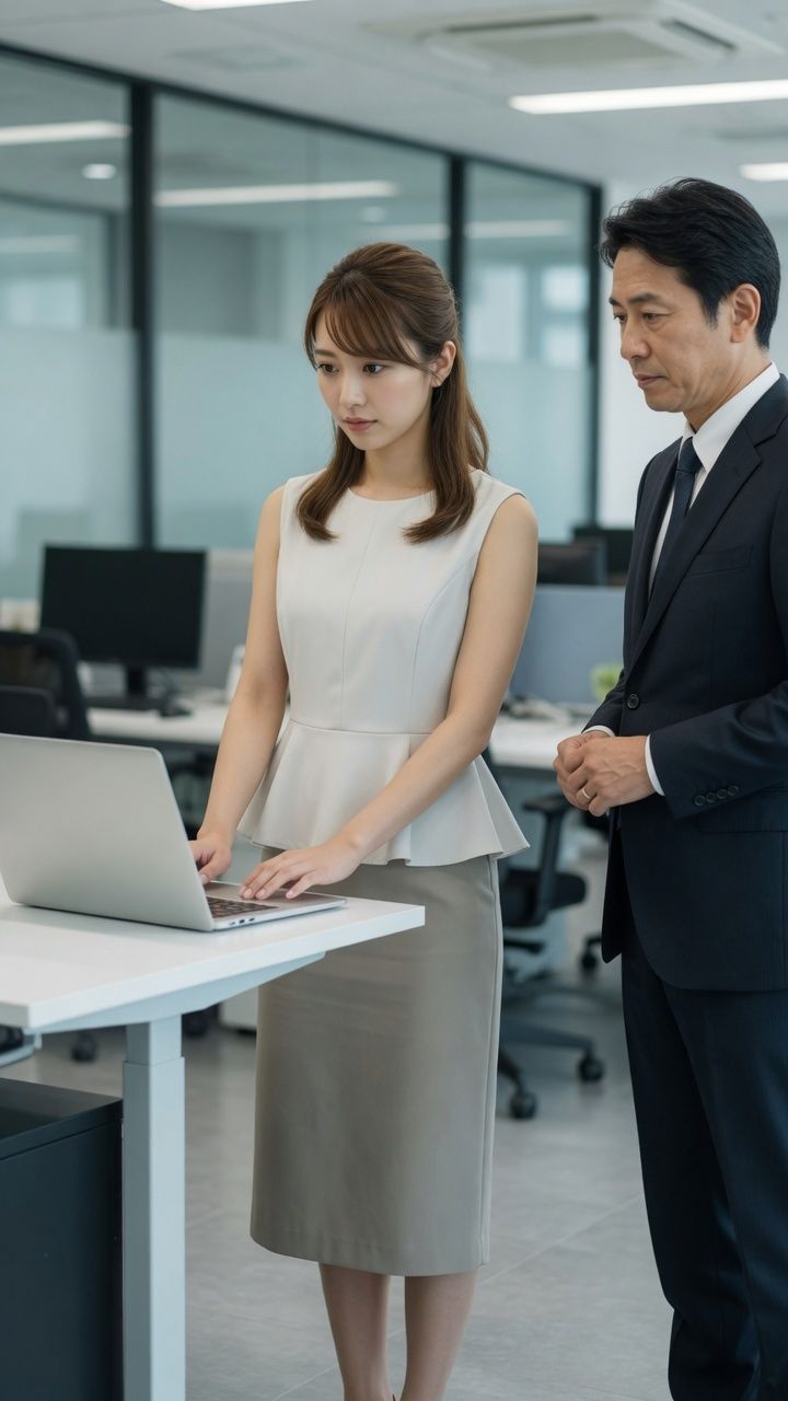オフィスの気になる女性に無許可でかぶりつき放題 サンプル画像5