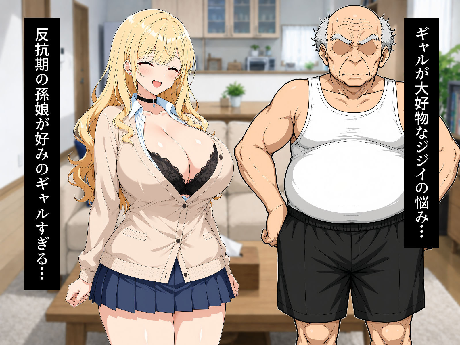 ギャル孫娘 祖父の孕ませ性教育 サンプル画像1