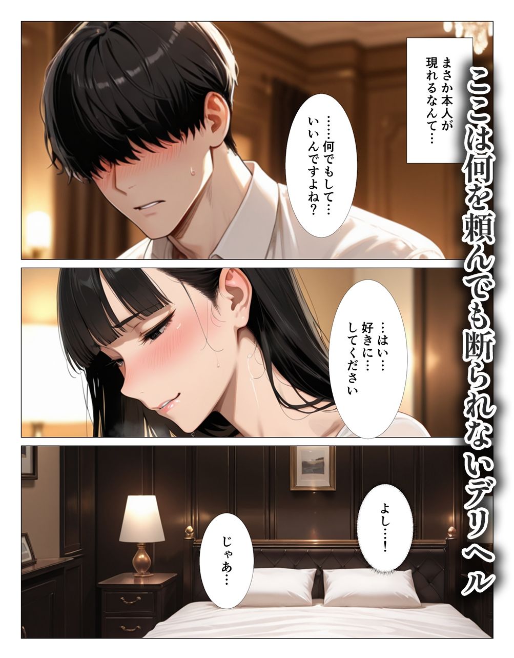 クール系上司がデリヘル嬢だったので爆乳吸って中出しした話 サンプル画像3