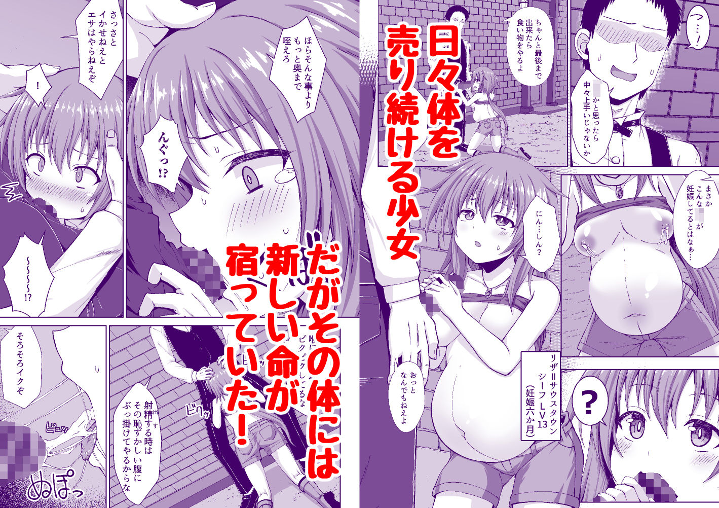 シーフ娘が妊娠中もいっぱいエッチして望まぬ形でママになっちゃう本 サンプル画像1