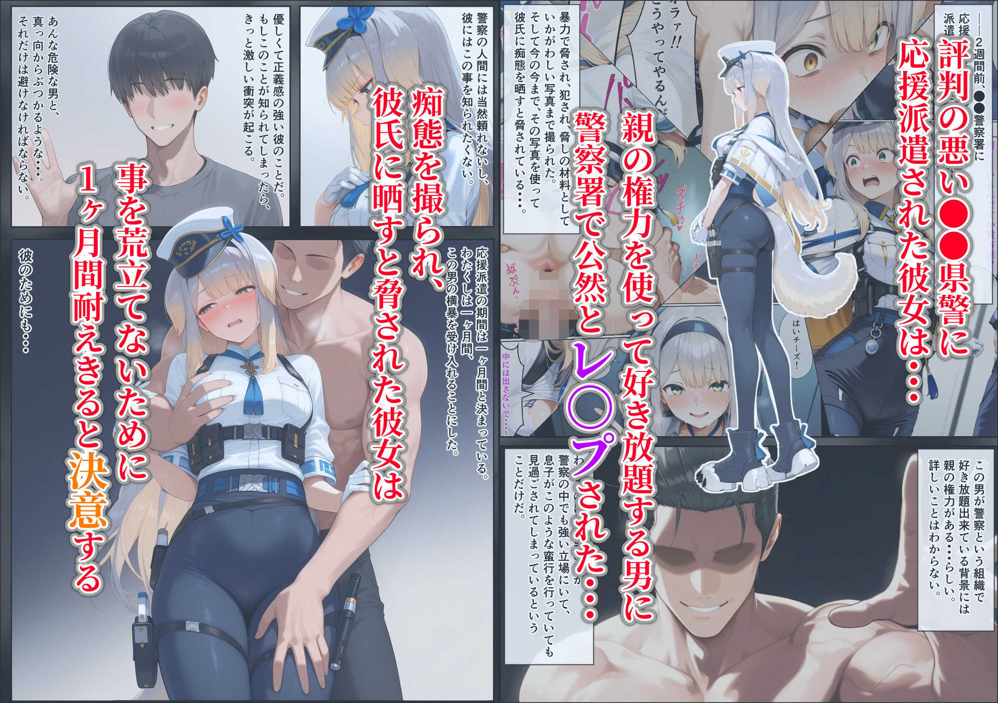 倫理観の終わってる男のチ〇ポに敗北して完堕ちしちゃう犬のおまわりさん サンプル画像1