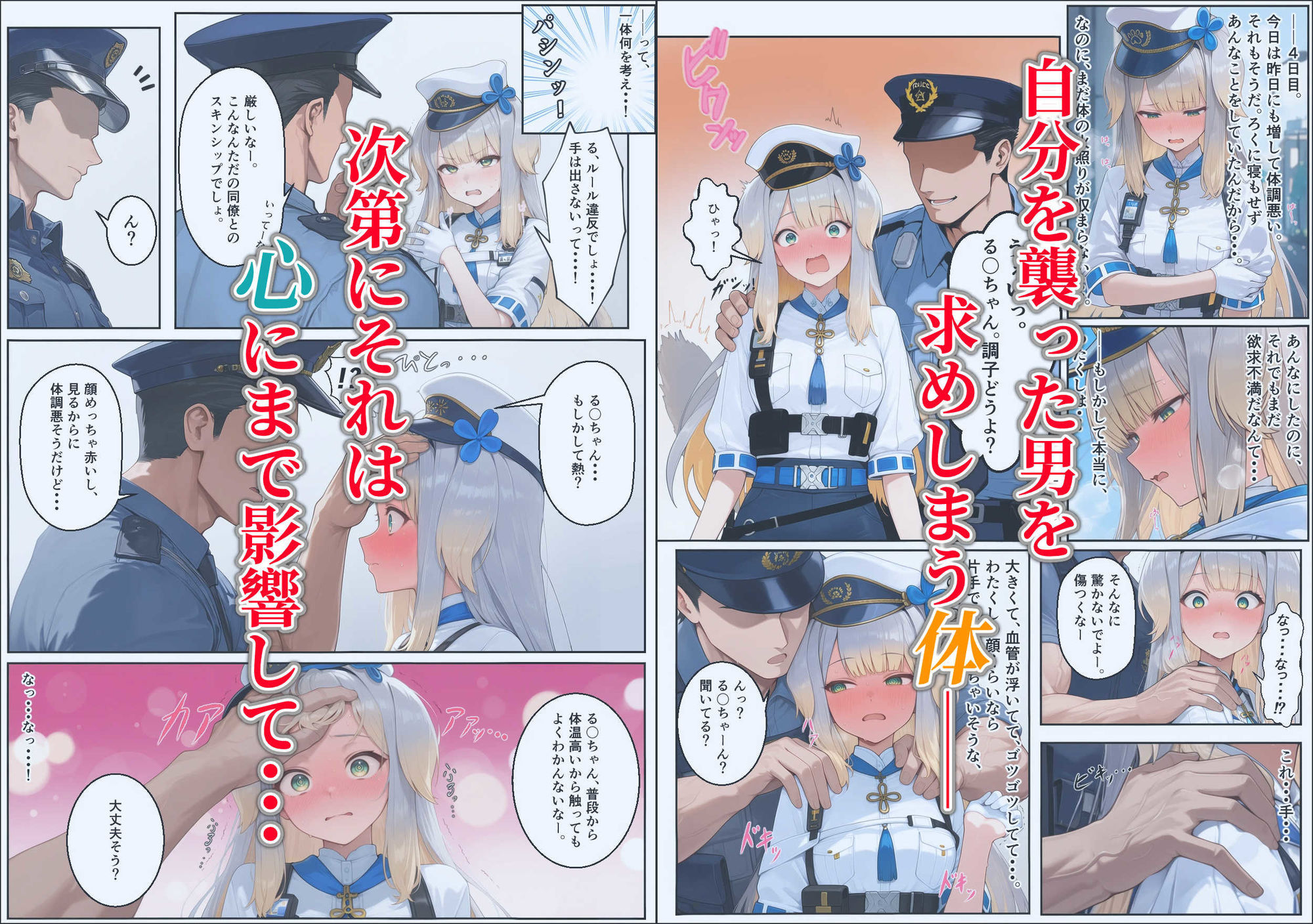 倫理観の終わってる男のチ〇ポに敗北して完堕ちしちゃう犬のおまわりさん サンプル画像4