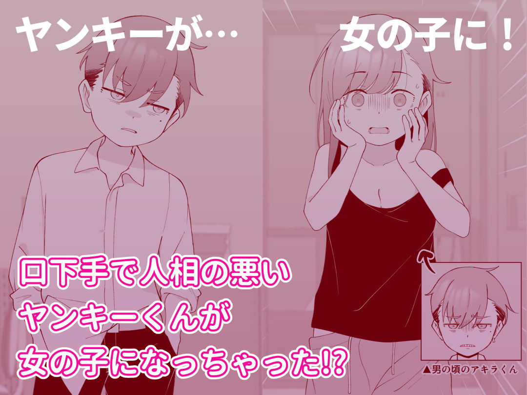 先生の彼女になる女の子になっちゃったヤンキー君 総集編完全版 サンプル画像1