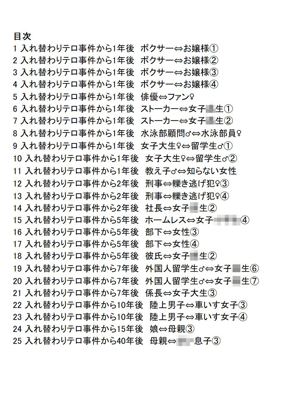 入れ替わりテロ事件からX年後2 サンプル画像1
