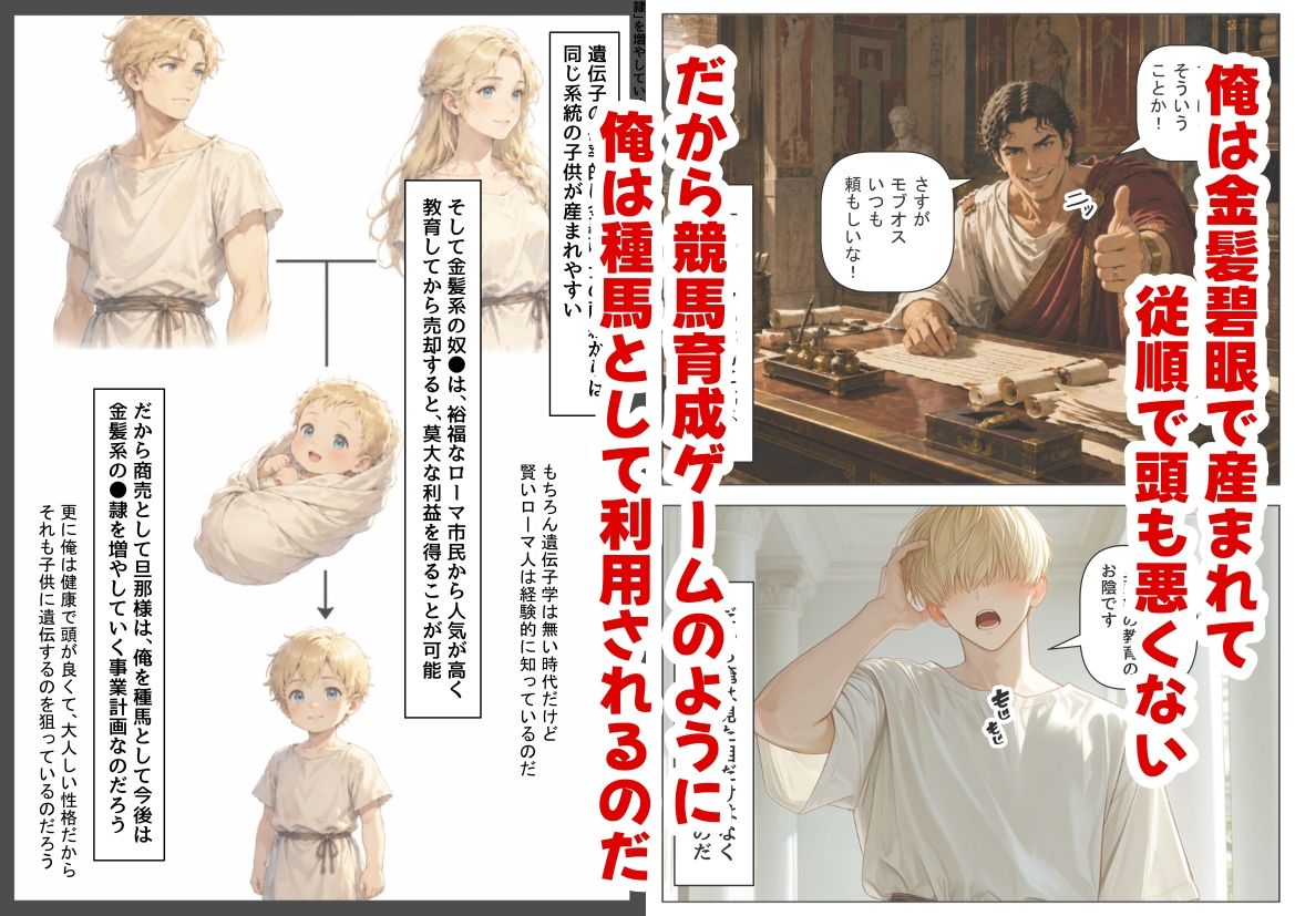 古代ローマ帝国の●隷転生したら、エロすぎた〜 サンプル画像3