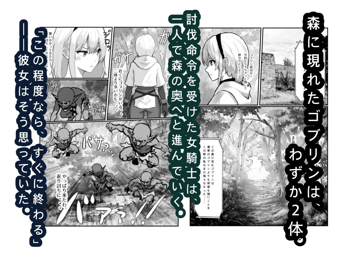 女騎士敗北録 〜ゴブリンの森〜  1 サンプル画像1