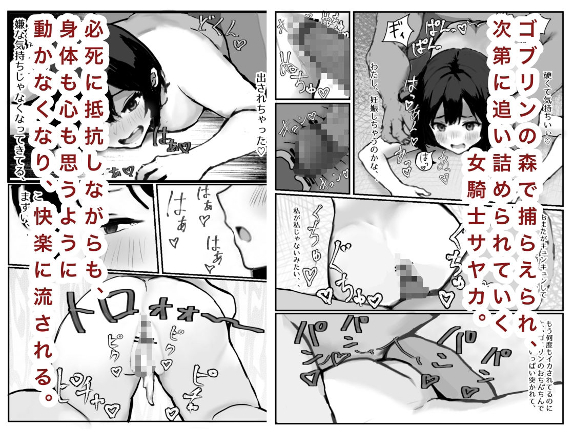 女騎士敗北録〜ゴブリンの森〜2 後編 サンプル画像1