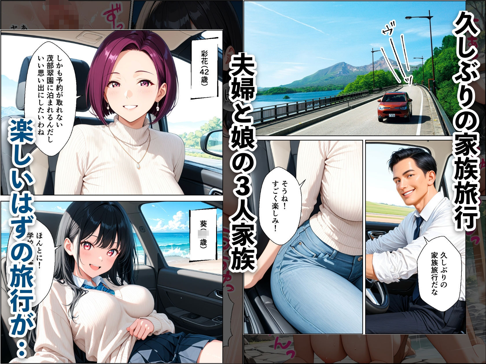孕ませ温泉 〜元セフレの人妻と娘を堕とす温泉旅行〜 サンプル画像1