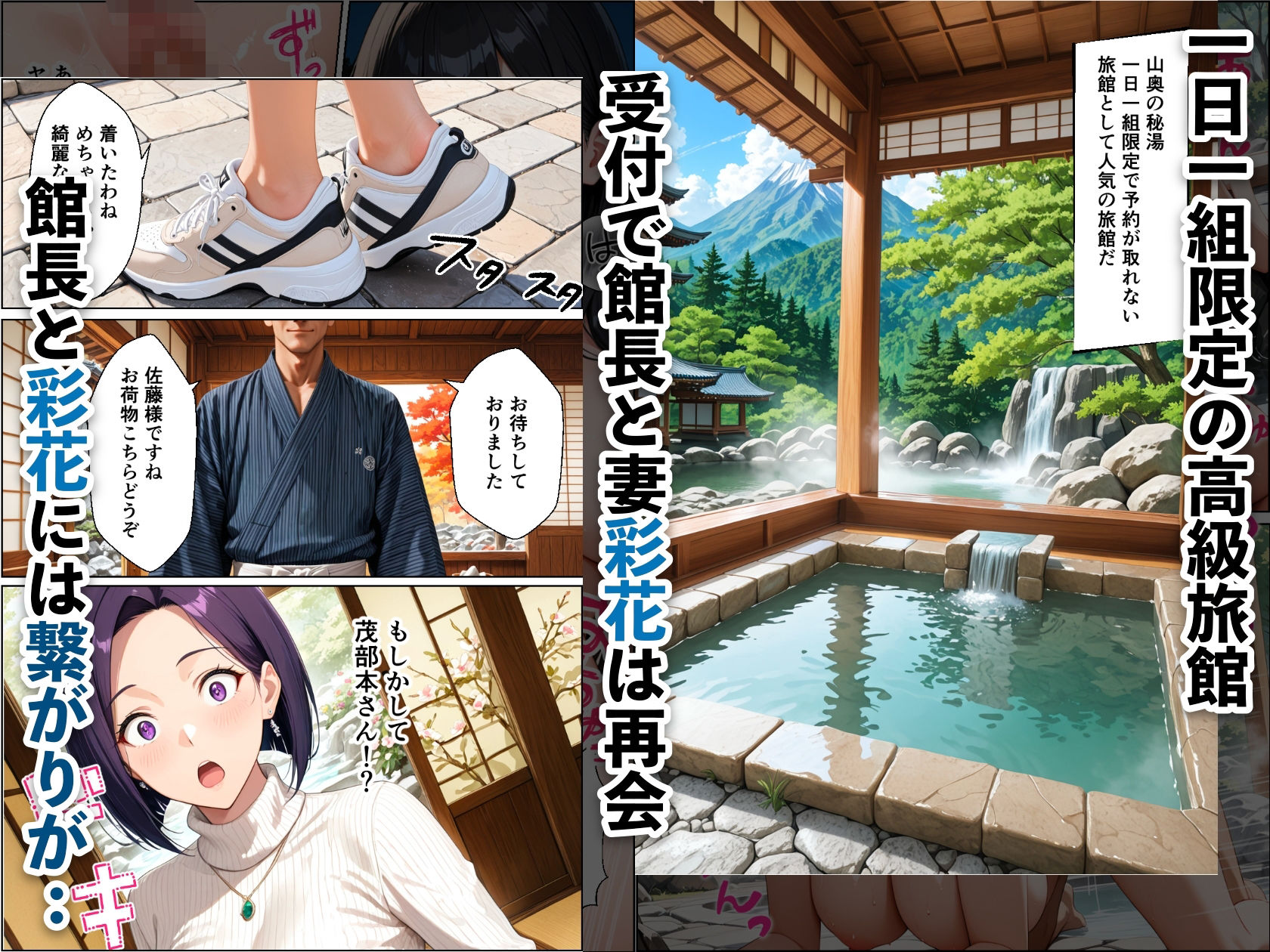 孕ませ温泉 〜元セフレの人妻と娘を堕とす温泉旅行〜 サンプル画像2