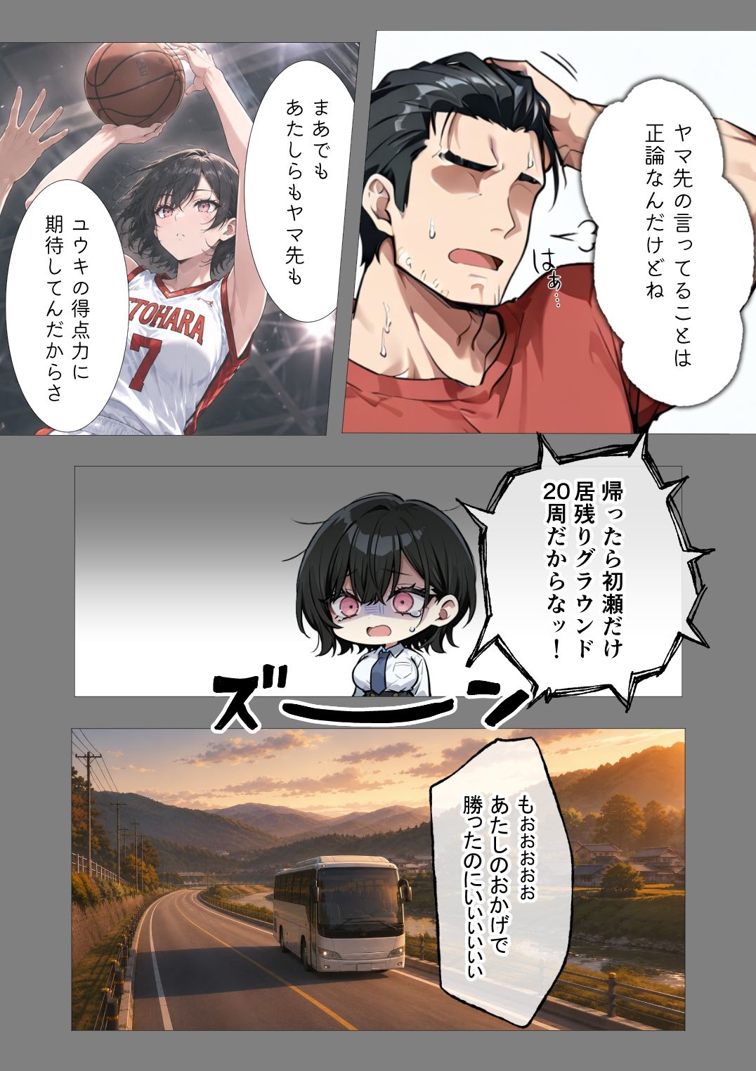 孕トモ-バスケ部顧問に孕まされた親友- サンプル画像5