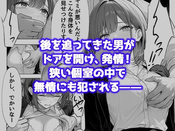 就活帰りの電車で居眠り…パンツ丸見えだった女子大生が駅トイレで中年に犯●れた件 サンプル画像5