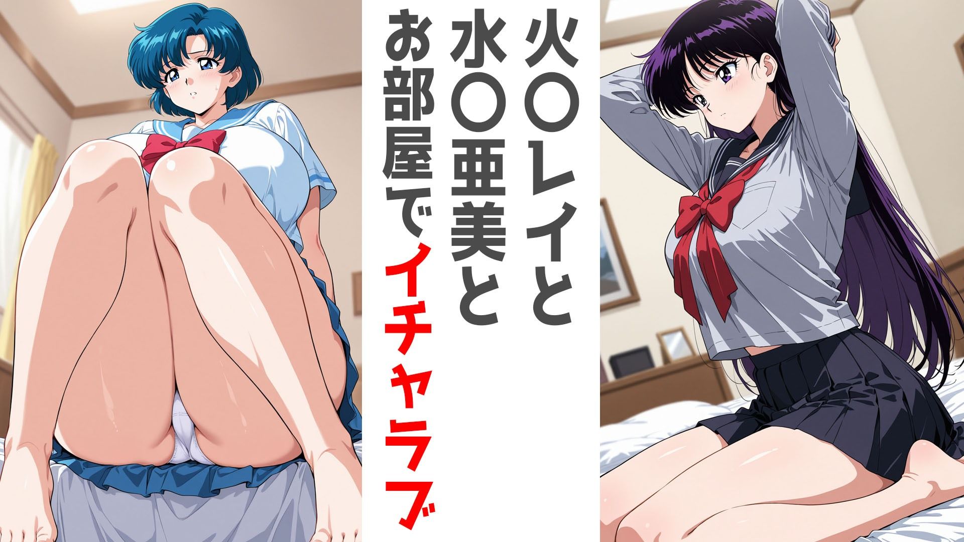 巨乳制服せんしとお部屋で。水○亜美編・火○レイ編 サンプル画像1