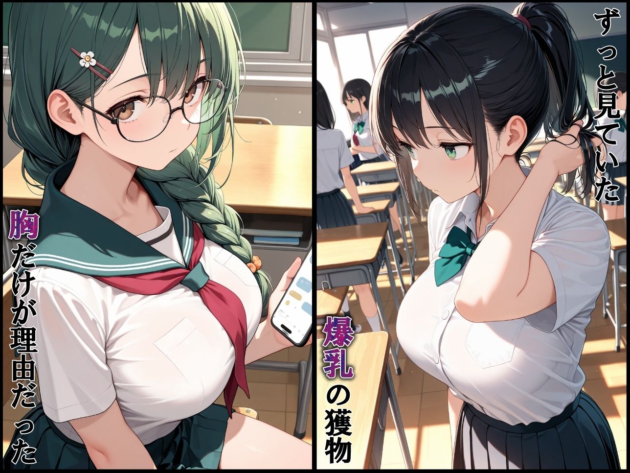 強●輪〇連続中出し〜爆乳だけを理由に囲まれた女子校生〜 サンプル画像1