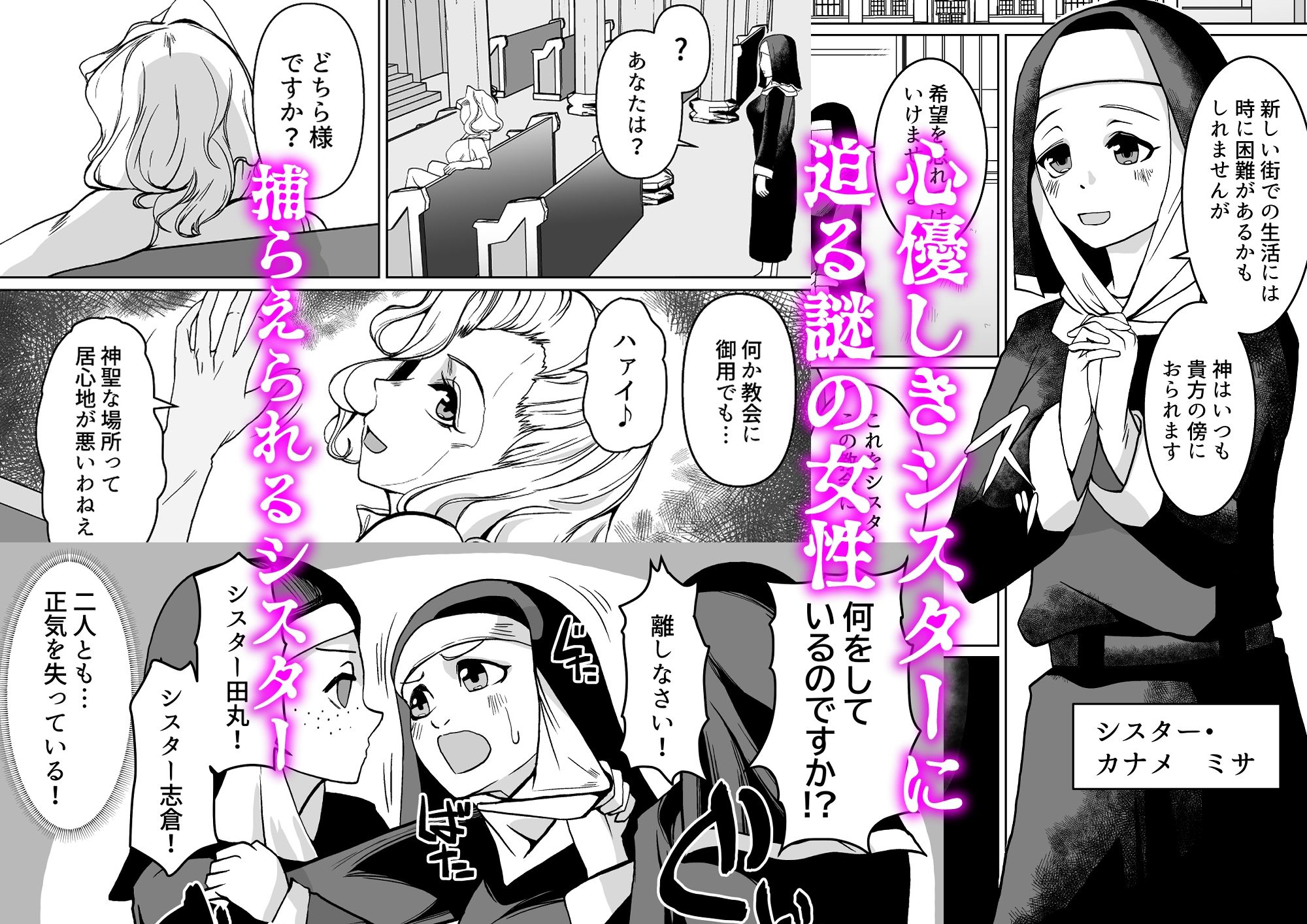 敗北への誘惑  ふたなりシスターV.Sねぶりヒトデ サンプル画像1