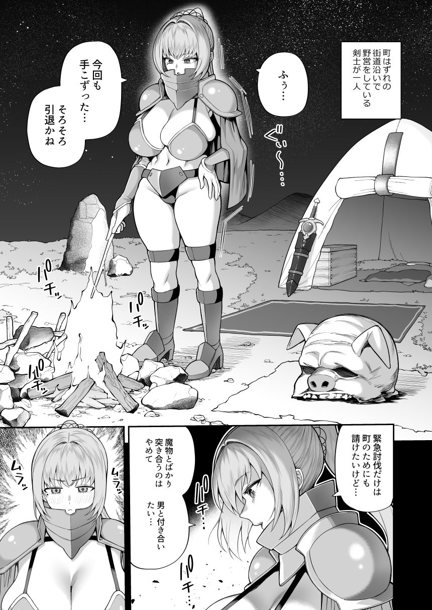 最強だけど行き遅れた女剣士を催●でペットにしてみた サンプル画像1