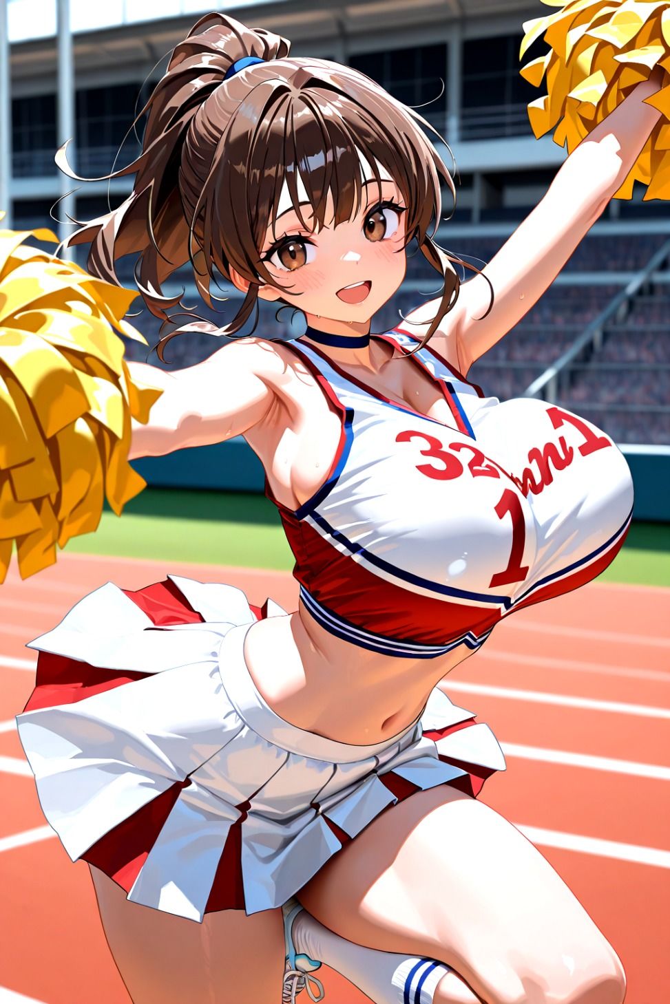欲求不満なチア女さん サンプル画像1