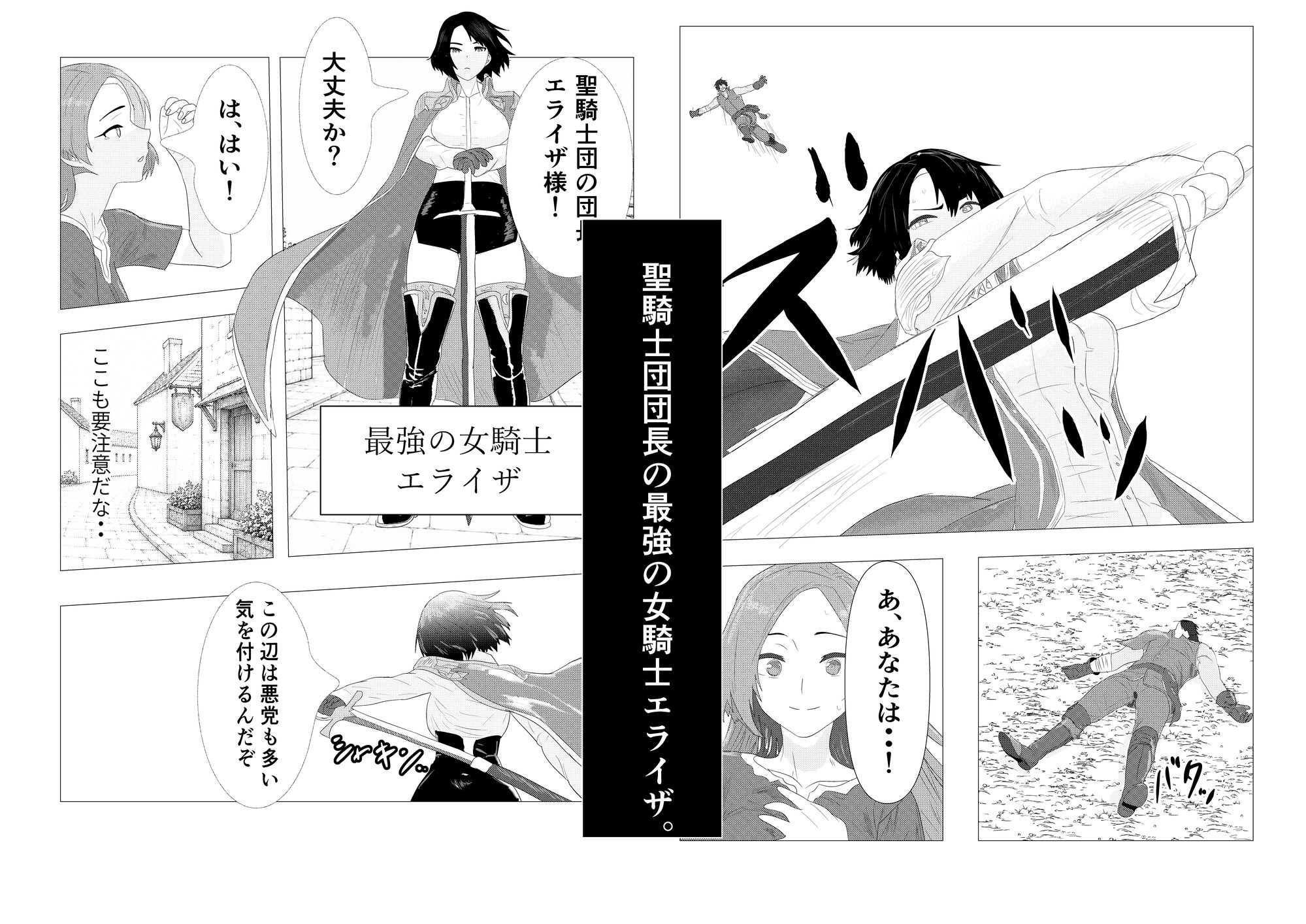 気高き女団長が堕ちるまで サンプル画像1