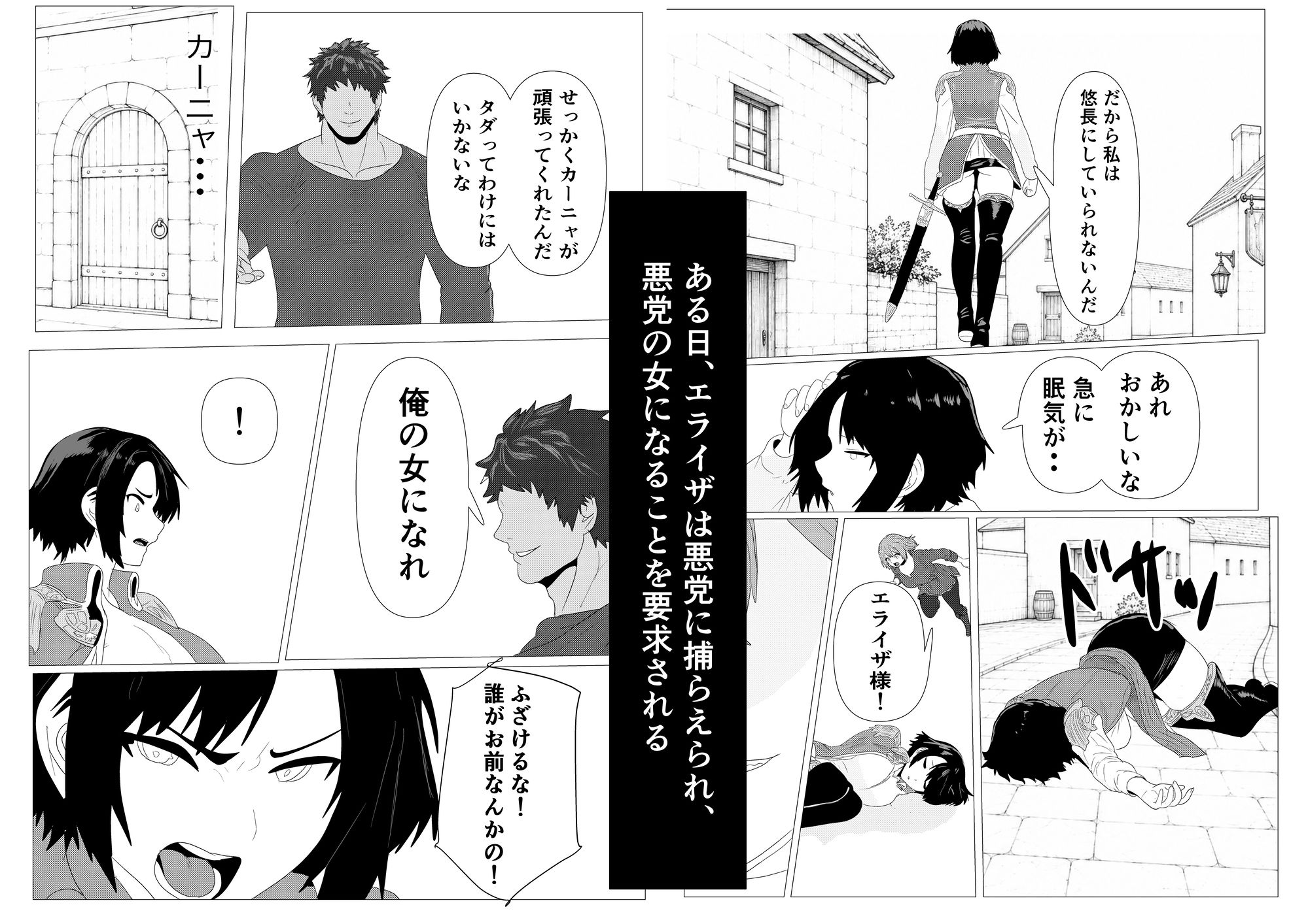気高き女団長が堕ちるまで サンプル画像3