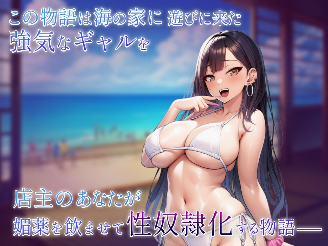 海の家ギャル孕ませ物語〜黒髪強気ビッチギャル編〜 サンプル画像1