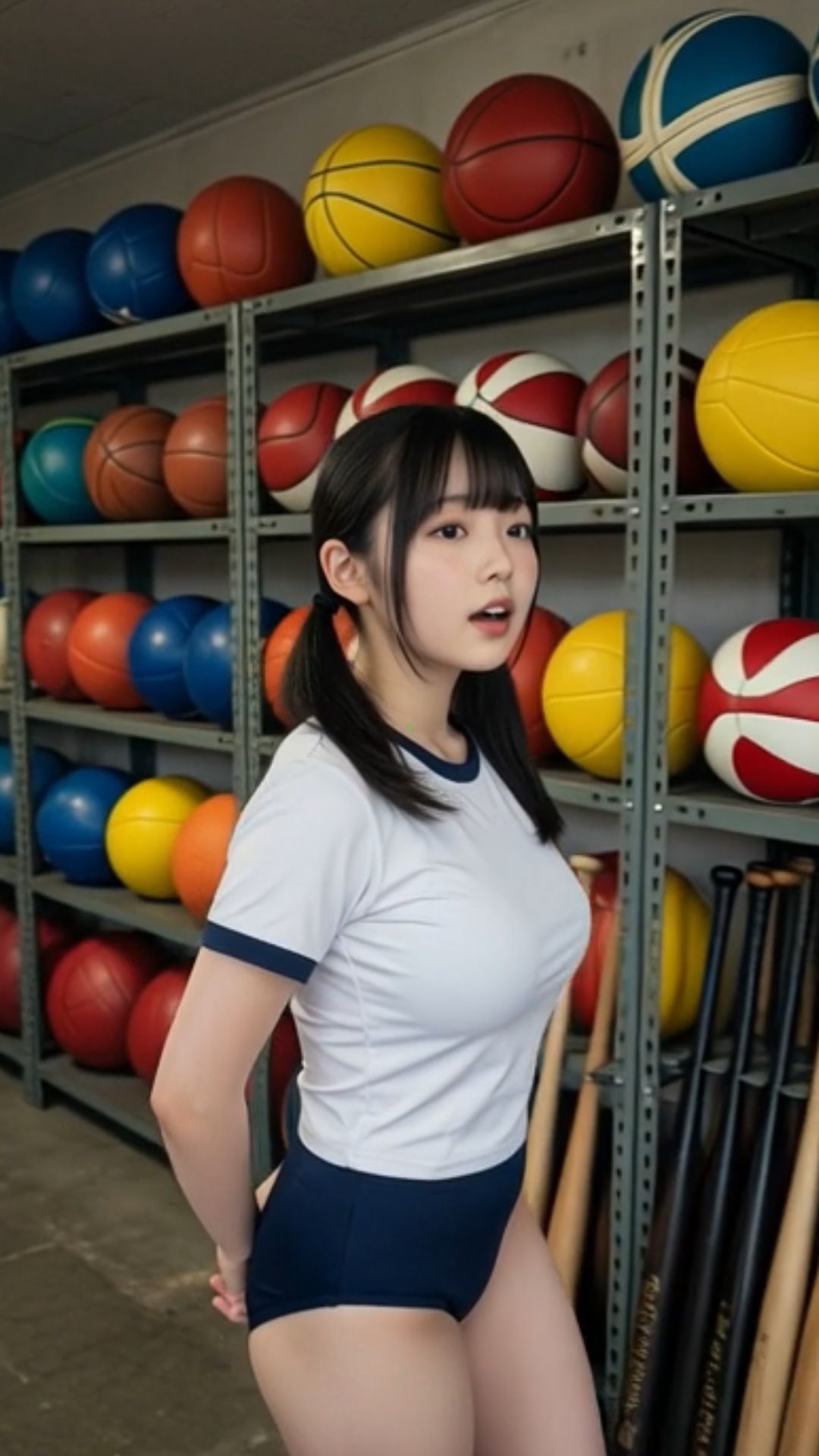 爆乳女子校生 JK 女子大生 巨乳 スクール水着 体操服 ブルマ 制服 部活 バレー 体育 Tシャツ タンクトップ サンプル画像7