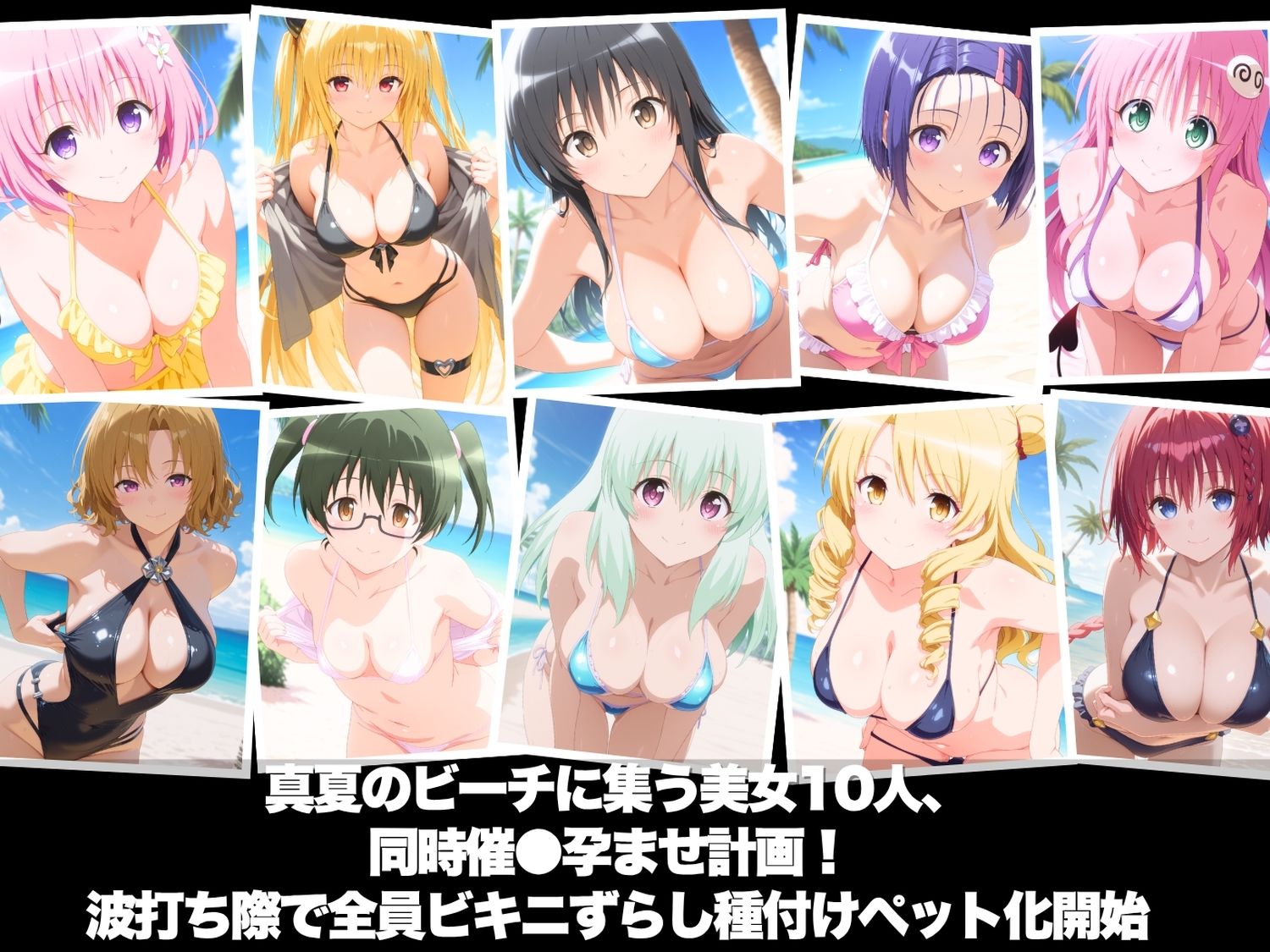 真夏の海辺で堕ちて 〜おじさんの虜になって妊娠するまで〜 ToL●VEる編 サンプル画像1