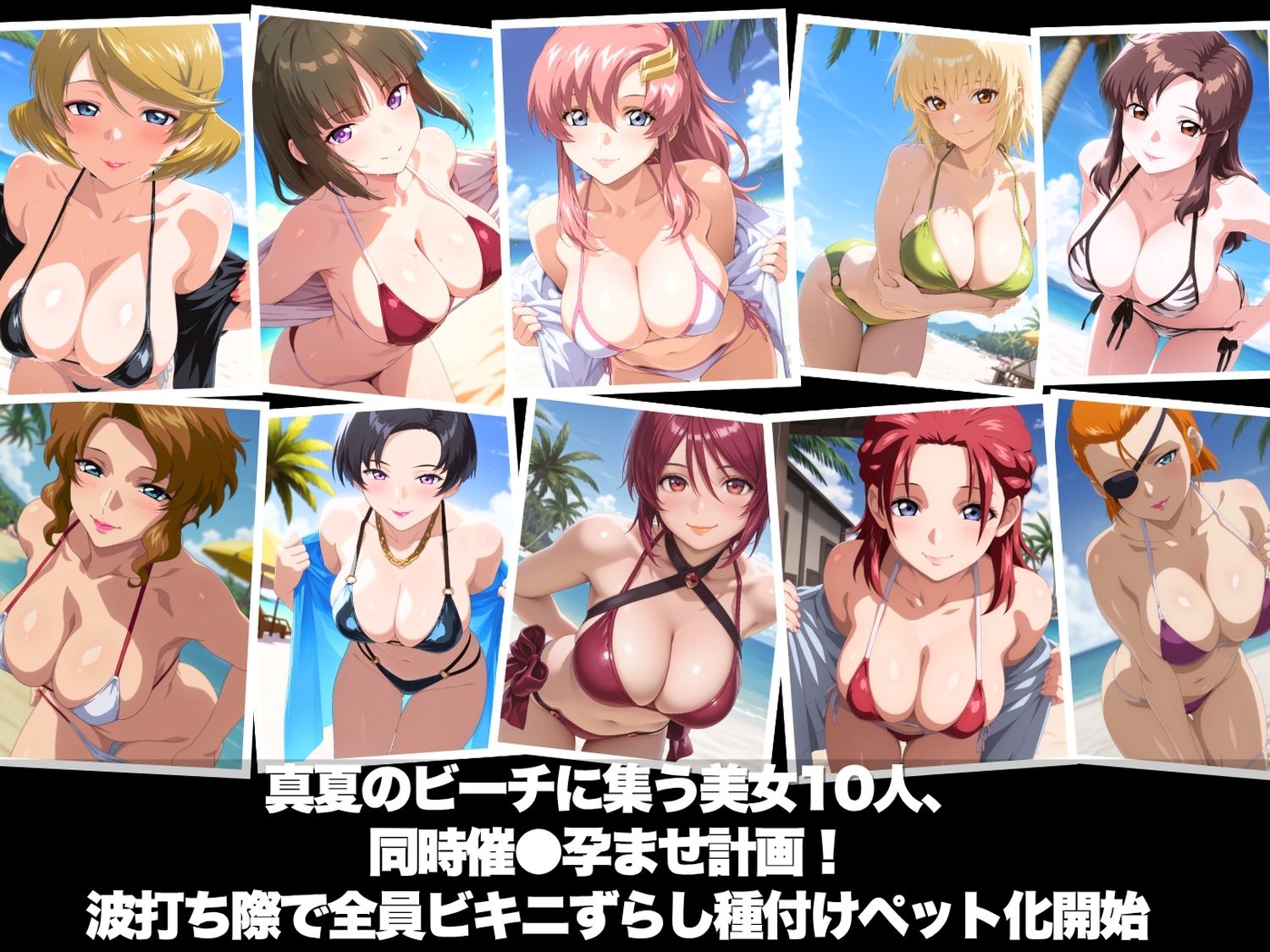 真夏の海辺で堕ちて 〜おじさんの虜になって妊娠するまで〜 ガ●ダムSEED編 サンプル画像1