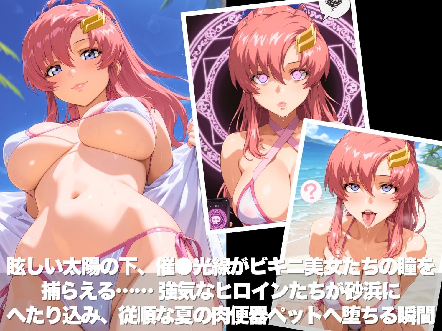真夏の海辺で堕ちて 〜おじさんの虜になって妊娠するまで〜 ガ●ダムSEED編 サンプル画像2