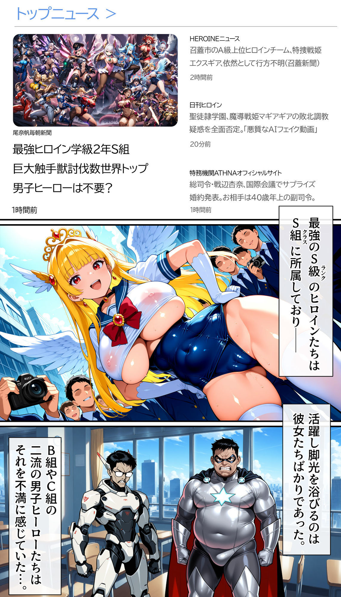 聖翼天使セラフィック・ナイツ〜裏切りのザーメンプール〜『学校は安全だと思ったのに』 サンプル画像1