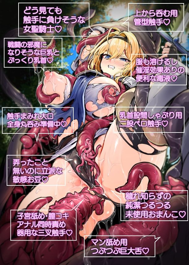聖騎士様は丸呑み触手のナカ。 サンプル画像6