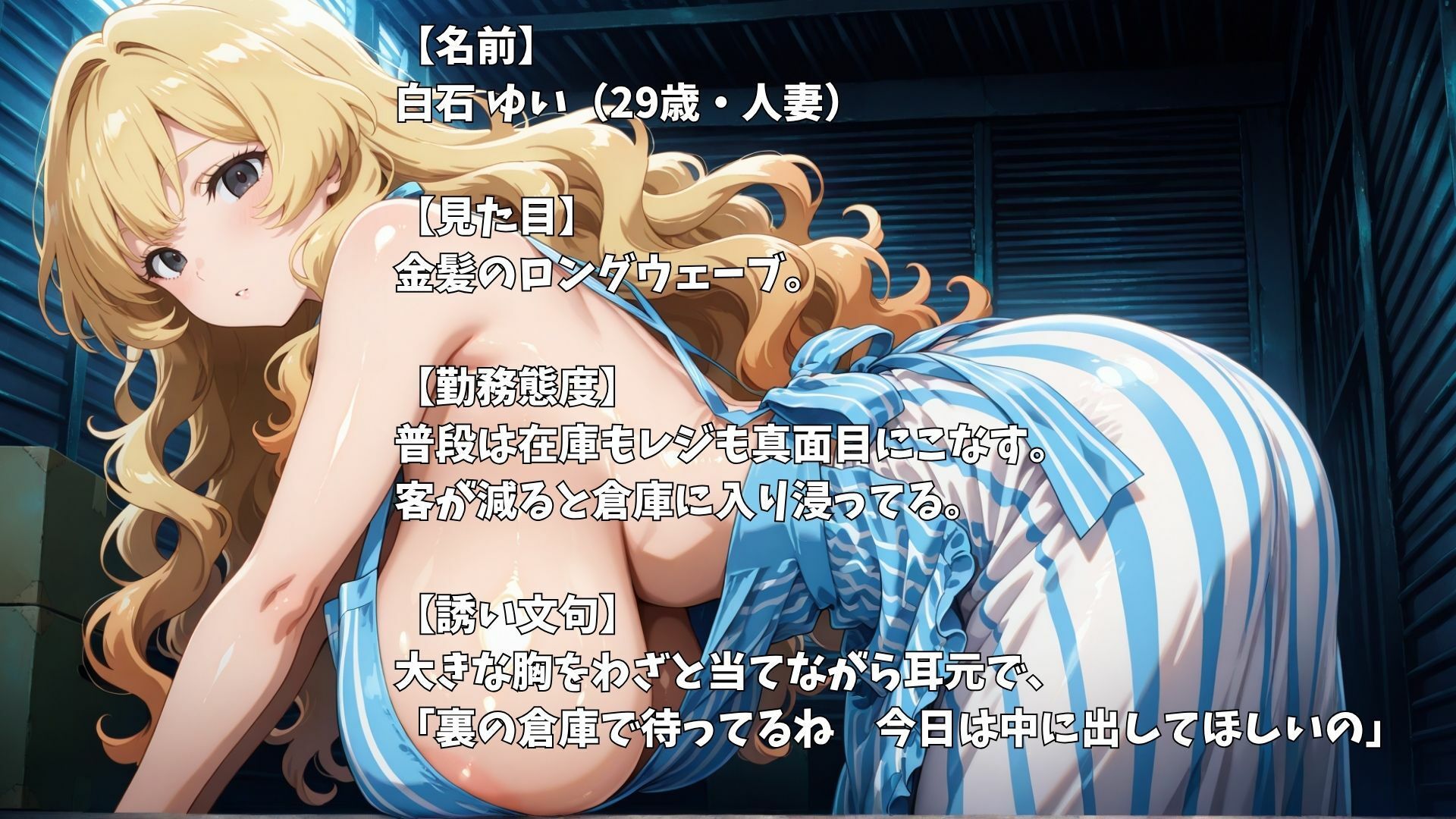 【4K】深夜のコンビニバイト中に淫乱人妻と濃厚中出しセックス サンプル画像6