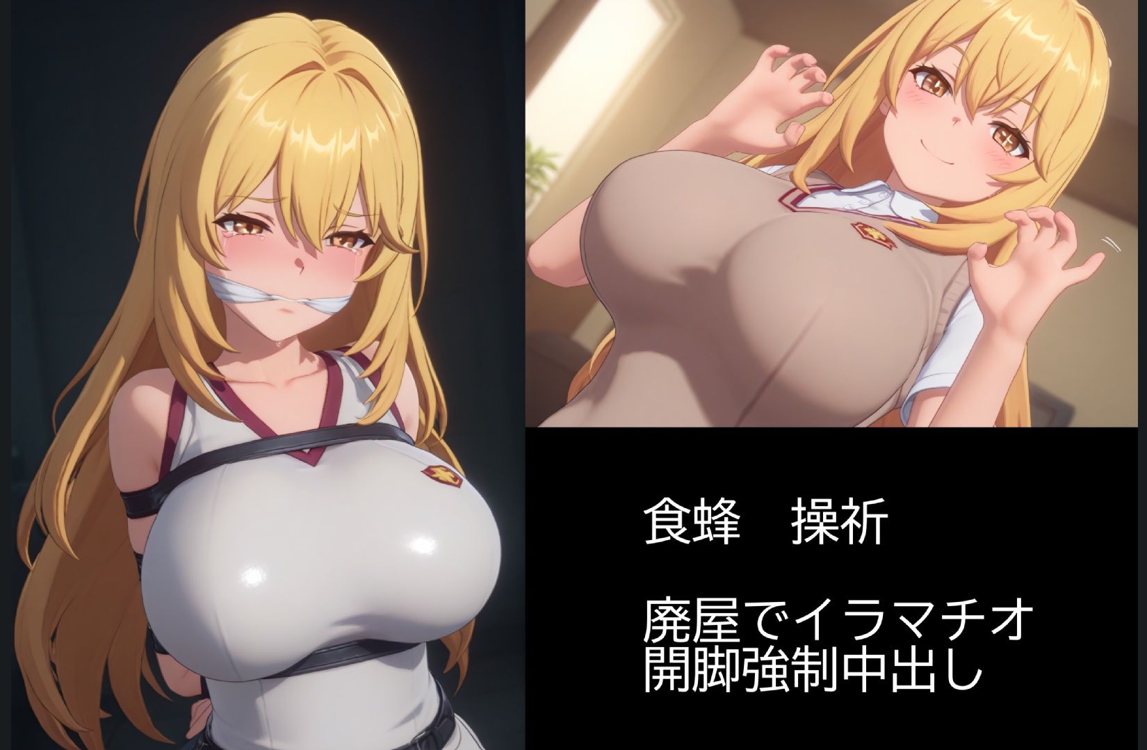 【4K高画質】巨乳キャラ強●爆乳化＆凌●（ToL〇VEる、ブルアカetc..）【70分越え超ボリューム】 サンプル画像9