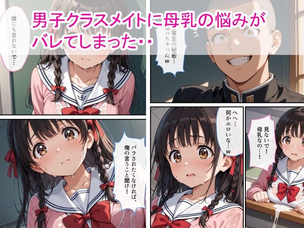 【高画質版】母乳女子校生が男子生徒に弱みを握られ中出し絶頂した話 サンプル画像2