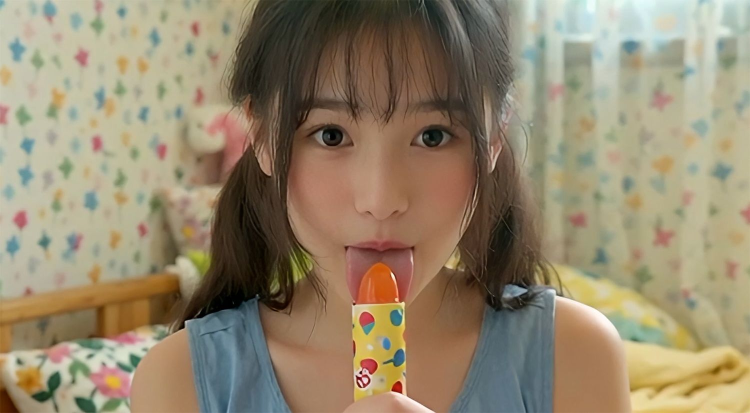 ひたすらキャンディを舐める動画集 No.01（AI生成アニメーション）（配信停止） サンプル画像6