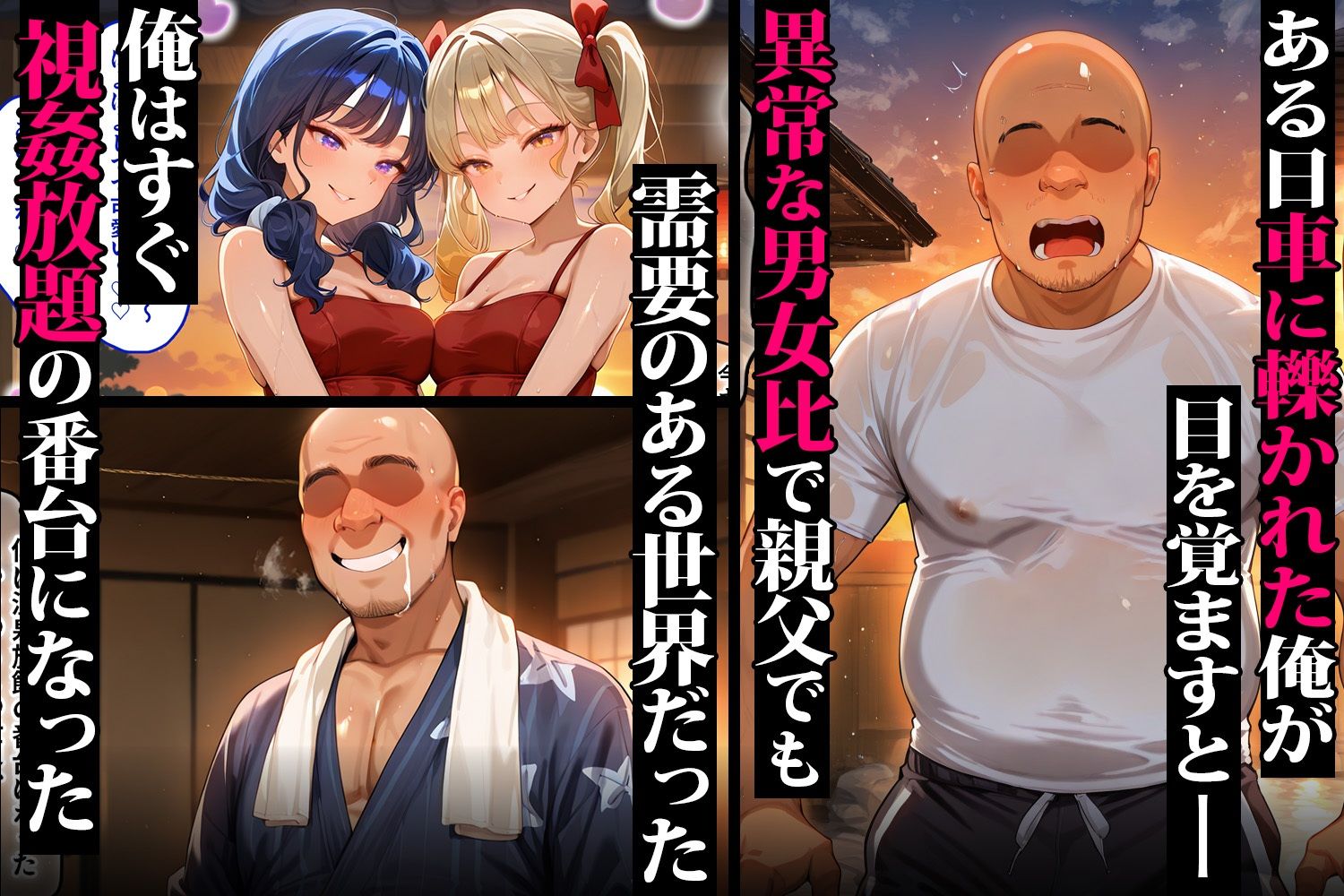 キモオジ転生者が手に入れた禁断の媚薬（はーと） 温泉で美少女をハーレム化 リゼロ編 サンプル画像1