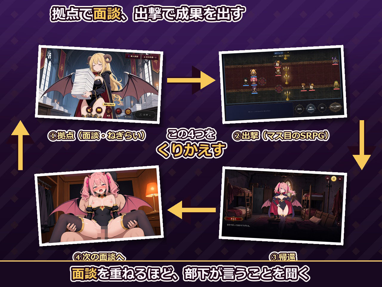 サキュバス新規事業部 〜問題児だらけの魔王軍で、振り回されて、搾られて、出世する〜 サンプル画像3