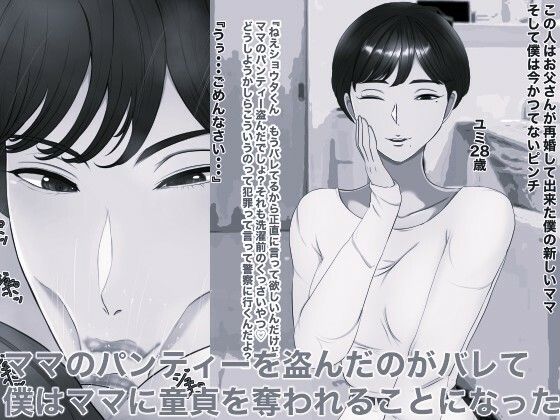 ママのパンティー盗んだだけなのに モノクロ版 サンプル画像1