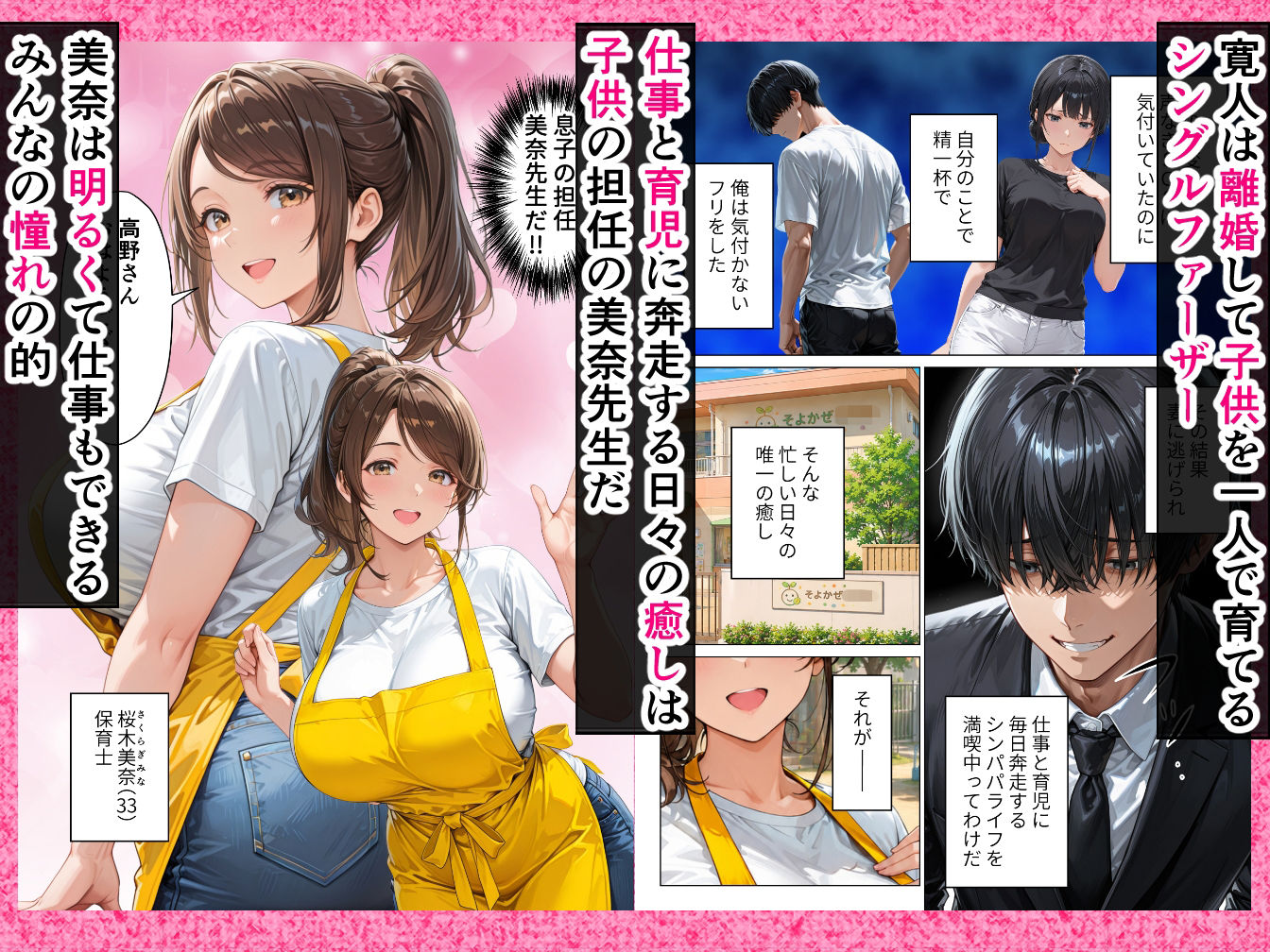 不妊に悩む人妻保育士に快楽を教え込んだら俺にだけメスの顔を見せてくれるようになった話 サンプル画像1