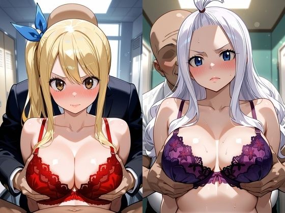 乳がん検診に来たところ悪徳医師の手つきが徐々にいやらしくなり最終的にはチ●ポを挿入【ル●シィ＆ミラ・●ェーン】 サンプル画像1