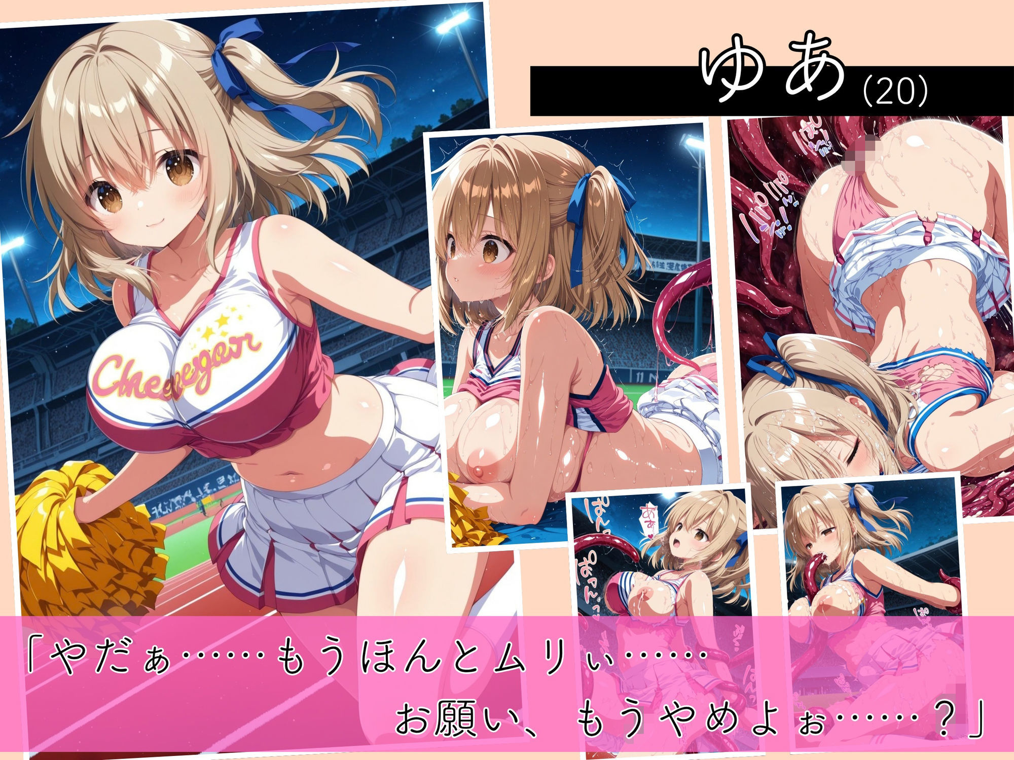 二度と戻れぬ快楽の穴 触手に堕ちた少女達 巨乳ギャル Vol.2 〜チアガール編〜 サンプル画像3
