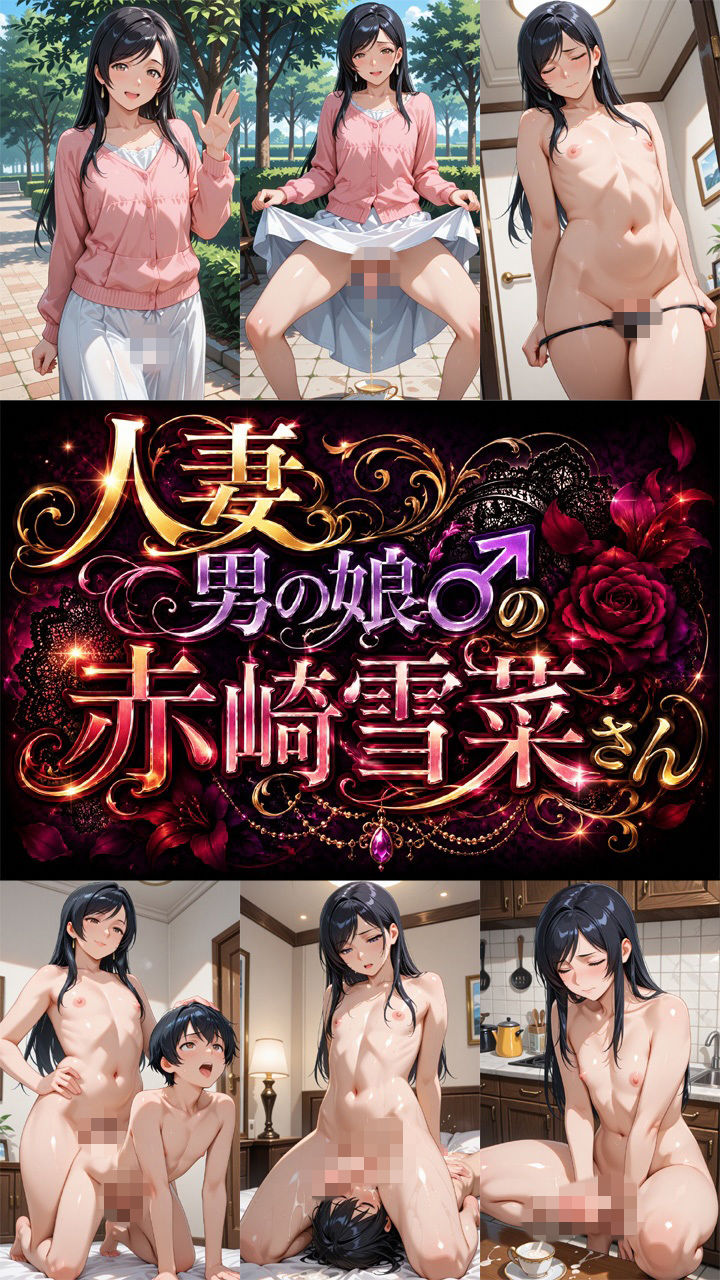 人妻男の娘♂の赤崎雪菜さん サンプル画像1