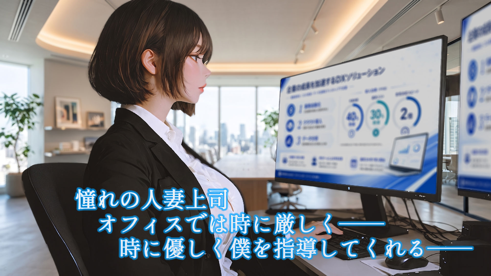 今日、憧れの人妻上司をNTRます サンプル画像3
