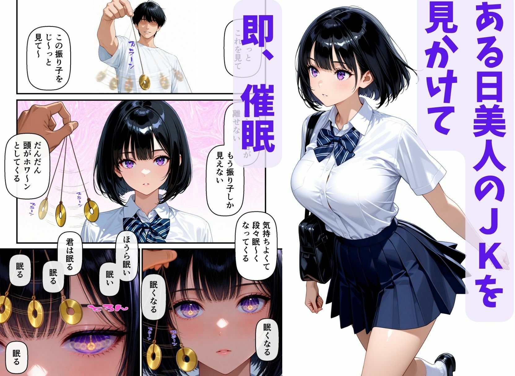 催◯ナンパ3 巨乳母子催●  〜巨乳人妻とJKの娘に催◯かけたら親子丼SEXできた〜 サンプル画像3