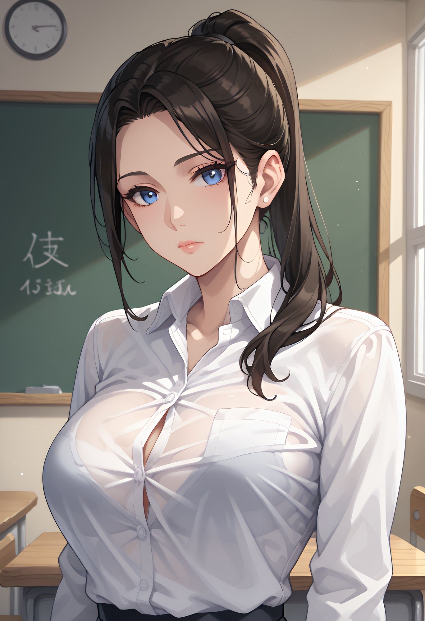 女教師と秘密のセックス〜俺の巨根で巨乳美女に連続中出し サンプル画像3